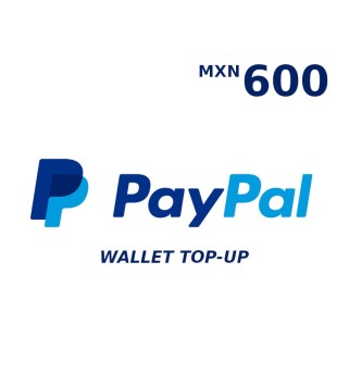 PayPal Wallet MXN 600 Top Up Key GLOBAL